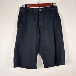 Volcom Y2K Gray Pinstripe Shorts Skater Grunge